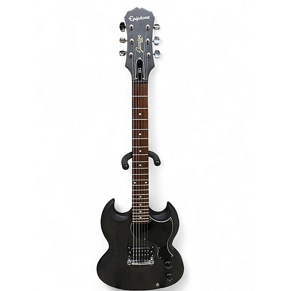 Used Epiphone SG Junior Matte Black Solid Body Electric Guitar