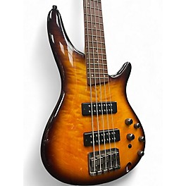 Used Ibanez SR405EQM Dragon Eye Burst Electric Bass Guitar