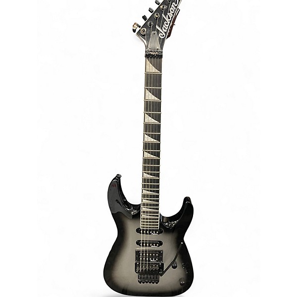 Used Jackson JS34Q Dinky Silver burst Solid Body Electric Guitar