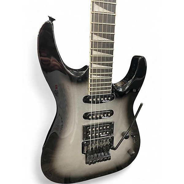 Used Jackson JS34Q Dinky Silver burst Solid Body Electric Guitar