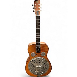 Used Dobro Hound Dog Deluxe Round Neck Natural Resonator Guitar