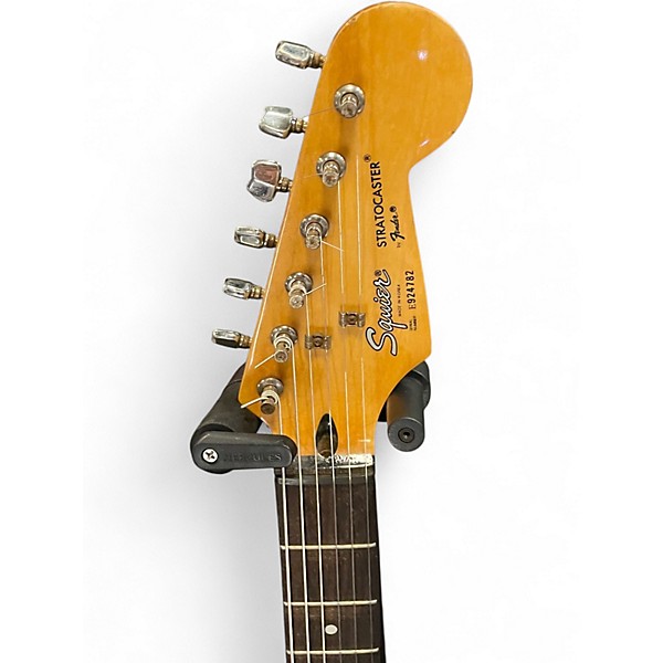 美品！メンテナンス済み　Squier Stratocaster Used Squier STRATOCASTER Black Solid Body Electric Guitar