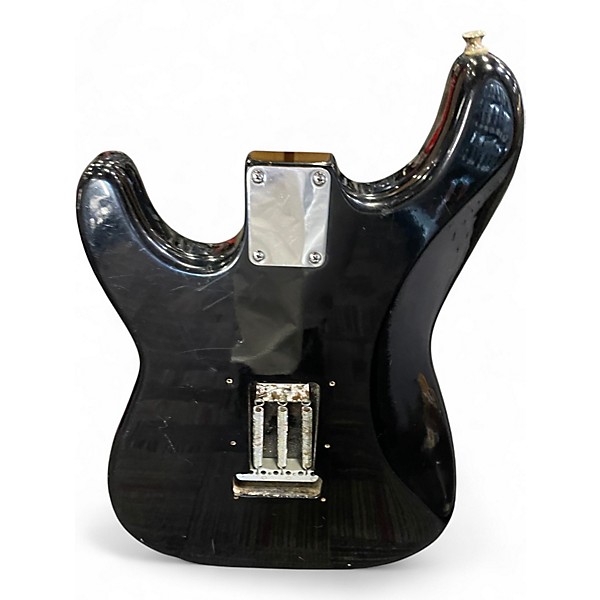 Used Squier STRATOCASTER Black Solid Body Electric Guitar