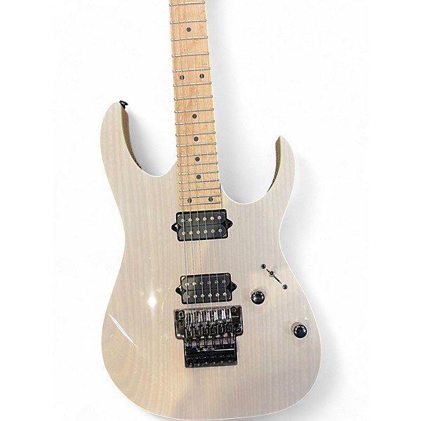 Used Ibanez RG652AHMFX PRESTIGE Antique White Solid Body Electric Guitar