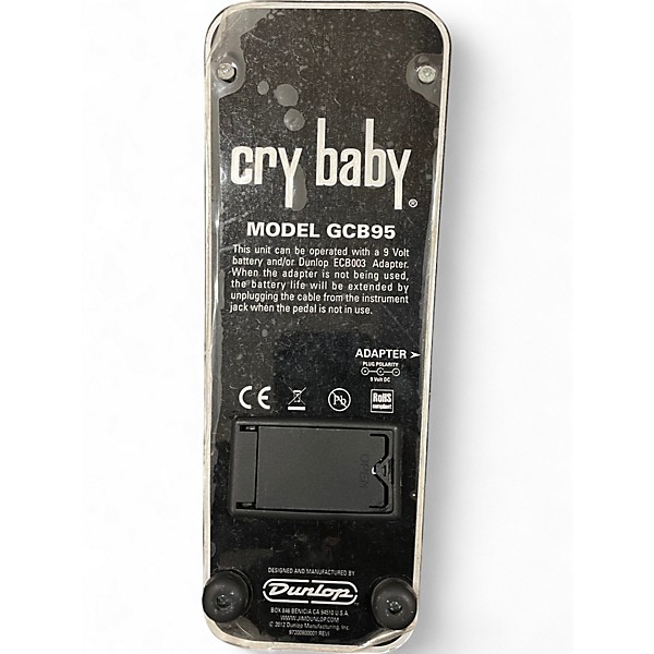 Used Dunlop GCB95 Original Crybaby Wah Effect Pedal