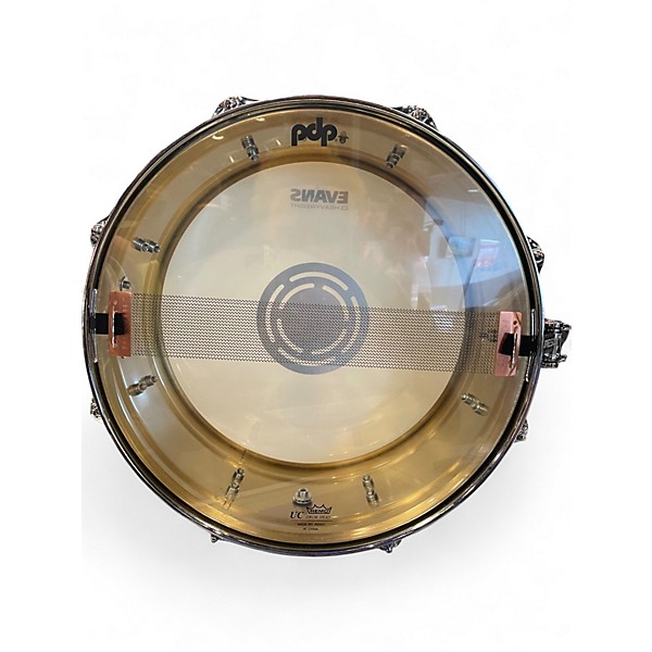 Used PDP by DW 14X6.5 Concept Series Brass Snare Polished Brass Drum