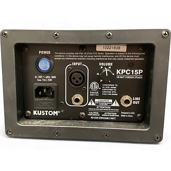 Used Kustom KPC15P Powered Speaker