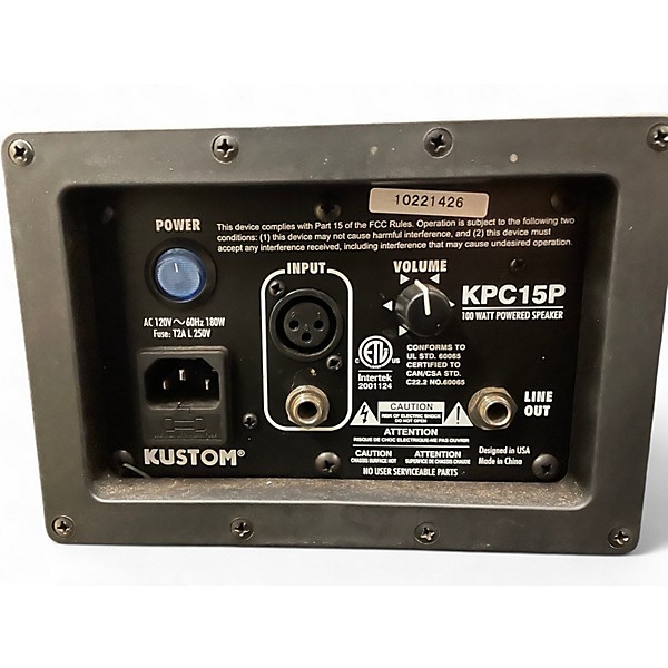 Used Kustom KPC15P Powered Speaker