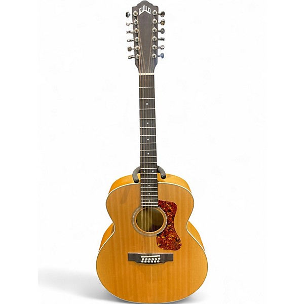 Used Guild F-2512E Natural 12 String Acoustic Electric Guitar