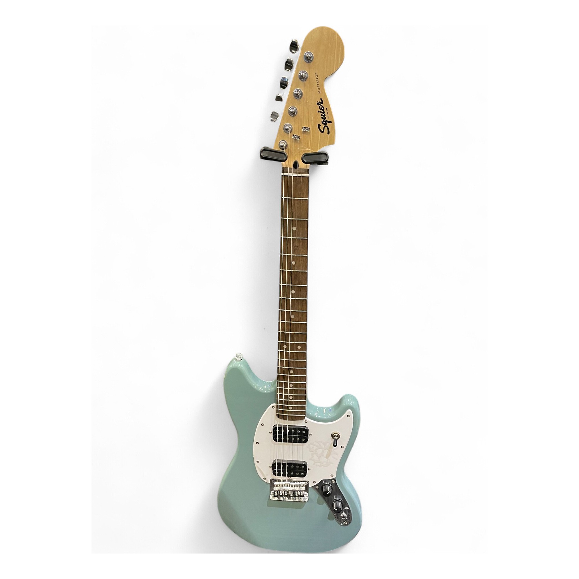 SquierBullet Mustang HHのカスタム Used Squier Bullet Mustang HH Metallic Aqua Marine Solid
