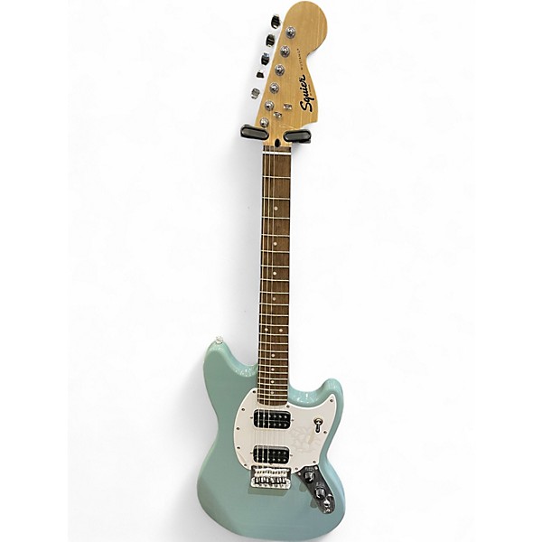 Used Squier Bullet Mustang HH Metallic Aqua Marine Solid