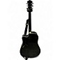 Used Washburn WA90CE Trans Black Acoustic Electric Guitar