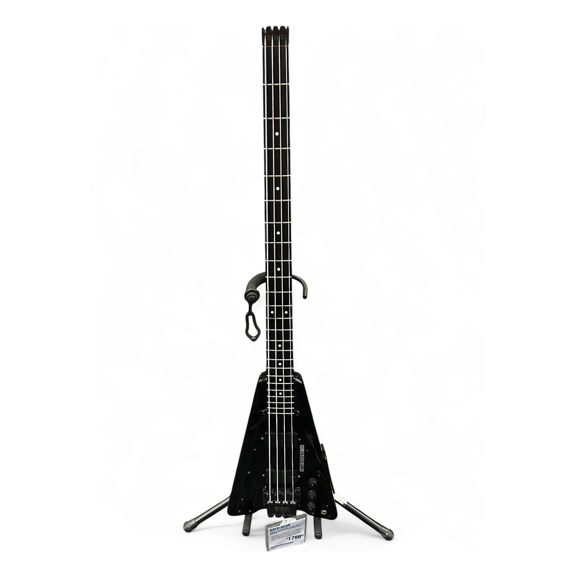 Used Steinberger XP2A Headless Black Electric Bass Guitar