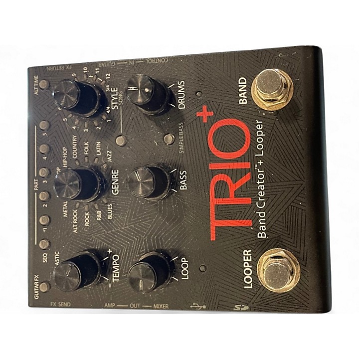 ギター TRIO+ Band Creator Looper Digitech Trio+ Band Creator and Looper Guitar Effect Pedal