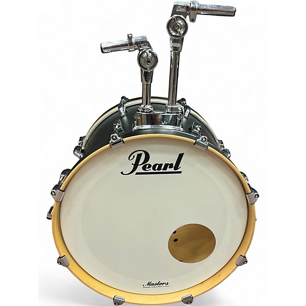 Used Pearl 4 Piece Master Maple Matte Black Mist Drum Kit