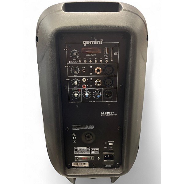 Used Gemini AS-2110BT Powered Speaker