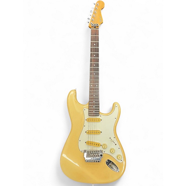 Vintage 1980s Fender Contemporary Stratocaster White Solid Body Electric Guitar