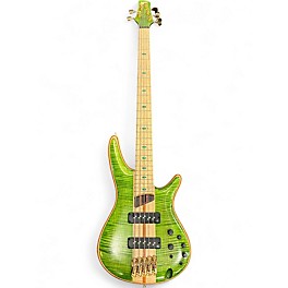 Used Ibanez SR5FMDX Emerald Green Low Gloss Electric Bass Guitar