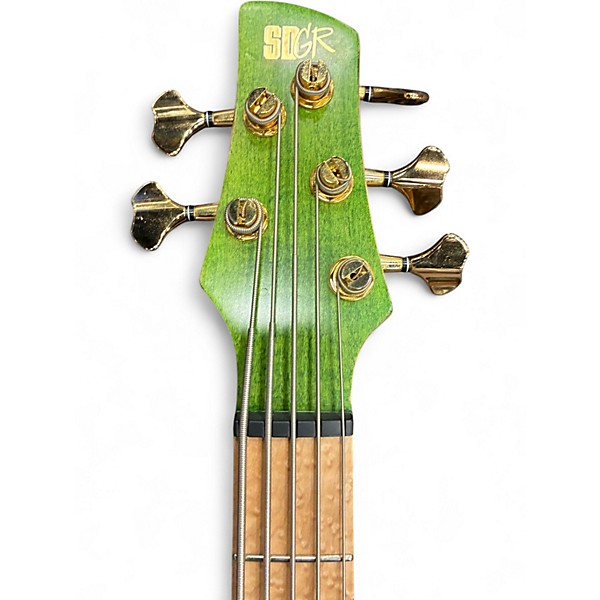 Used Ibanez SR5FMDX Emerald Green Low Gloss Electric Bass Guitar