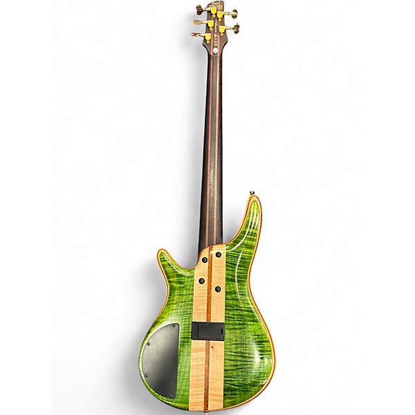 Used Ibanez SR5FMDX Emerald Green Low Gloss Electric Bass Guitar
