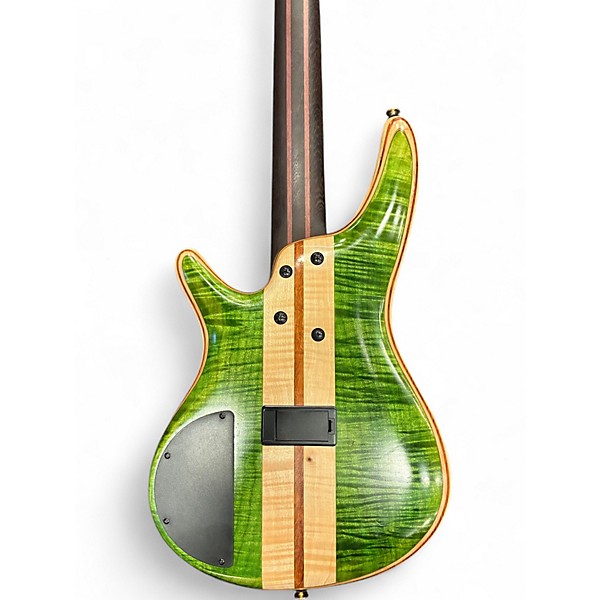 Used Ibanez SR5FMDX Emerald Green Low Gloss Electric Bass Guitar