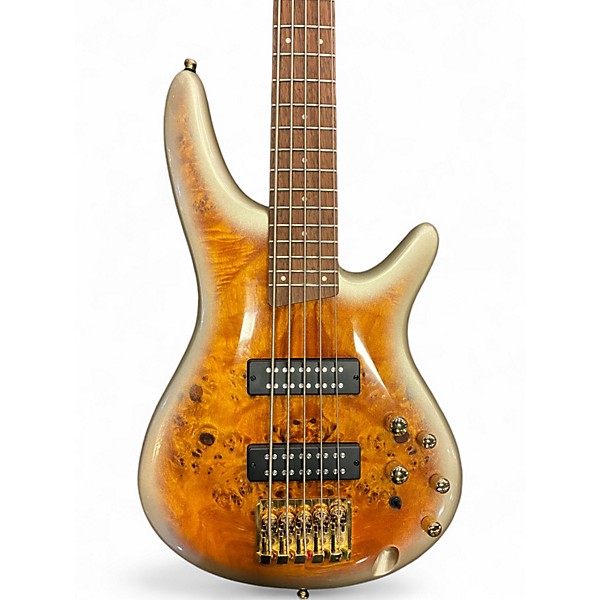 Used Ibanez SR405EPBDX Mars Gold Metallic Burst Electric Bass Guitar