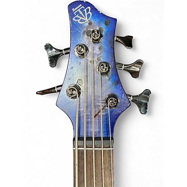 Used Ibanez BTB845 Cerulean Blue Burst Low Gloss Electric Bass Guitar