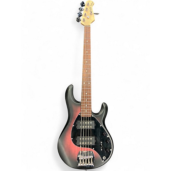 Used Sterling by Music Man StingRay Ray5HH Limited-Edition Ruby Red Burst Satin Electric Bass Guitar