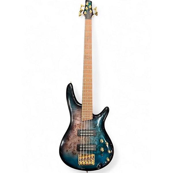 Used Ibanez SR405EPBDX Tropical Seafloor Burst Electric Bass Guitar