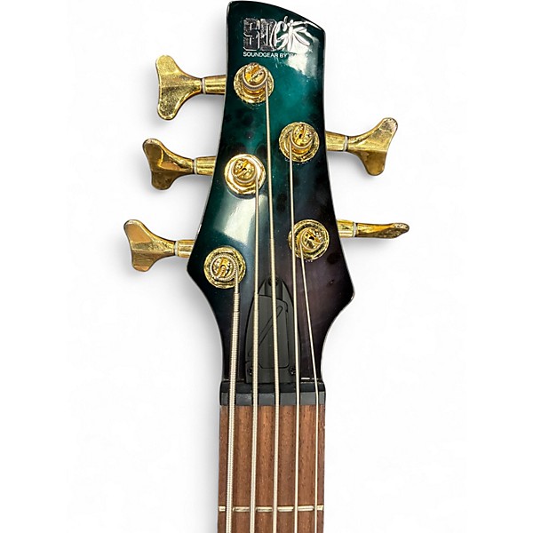 Used Ibanez SR405EPBDX Tropical Seafloor Burst Electric Bass Guitar
