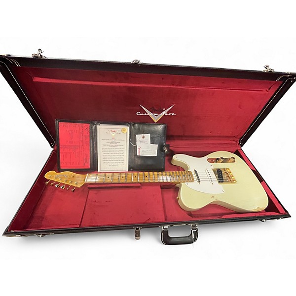 Used Fender CUSTOM SHOP HOTSHOT TELECASTOR AGED TOMATILLO GREEN Solid Body Electric Guitar