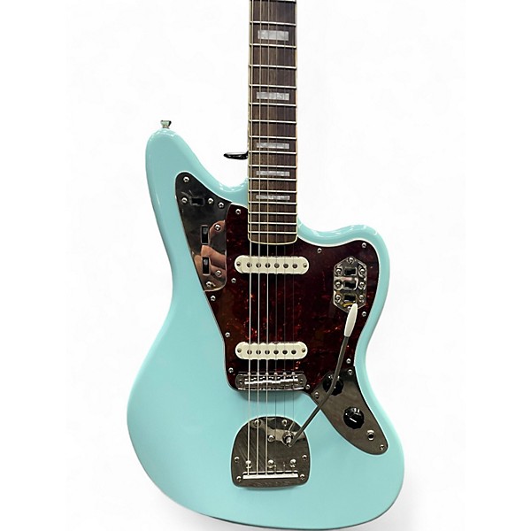 Used Squier CLASSIC VIBE JAGUAR Daphne Blue Solid Body Electric Guitar