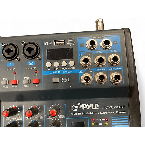 Used Pyle pmxu43bt Digital Mixer