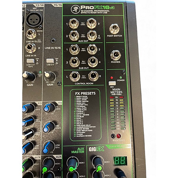 Used Mackie PROFX16 V3 Unpowered Mixer