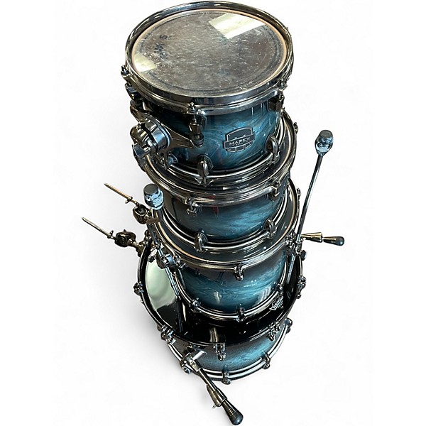 Used Mapex 4 Piece SATURN V  DEEP WATER BURL Drum Kit
