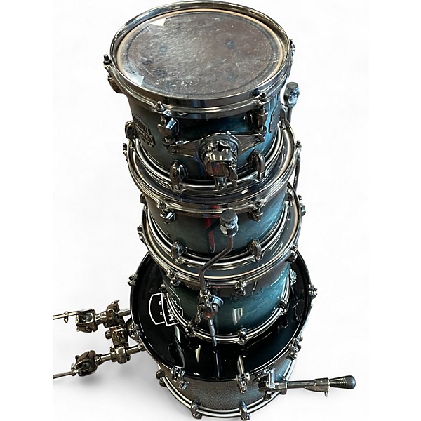 Used Mapex 4 Piece SATURN V  DEEP WATER BURL Drum Kit