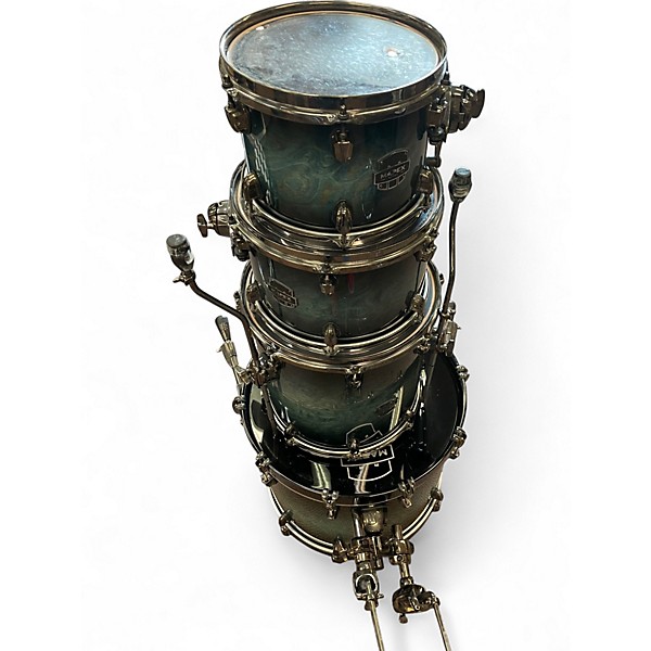 Used Mapex 4 Piece SATURN V  DEEP WATER BURL Drum Kit