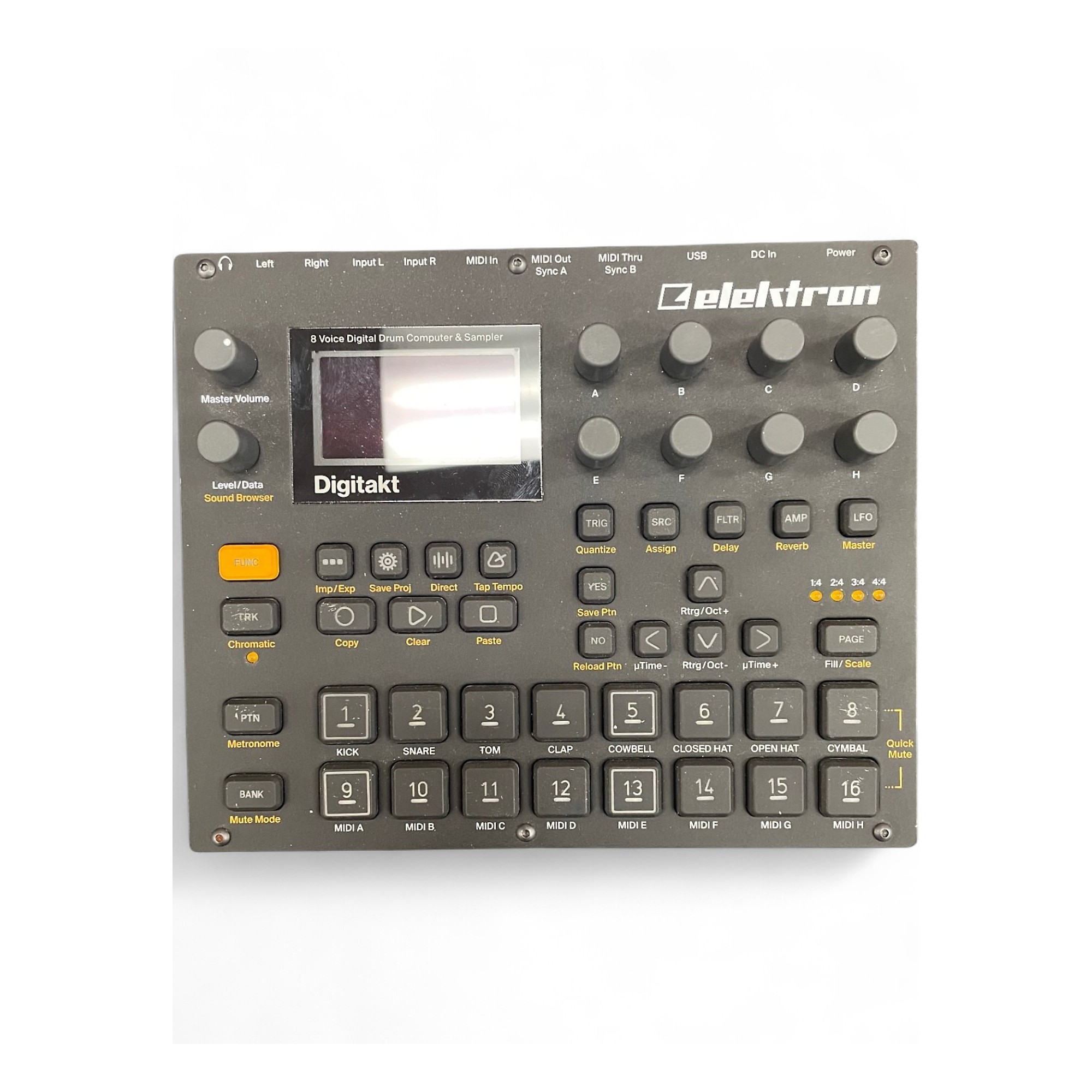 DJ機材 Elektron Digitakt Elektron Digitakt 8-Voice Digital Drum Computer Sampler