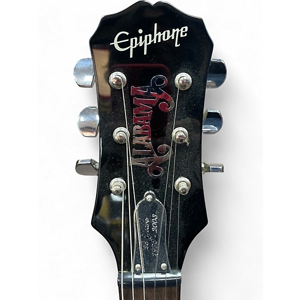 Used 2003 Epiphone LES PAUL ALABAMA Black Solid Body Electric Guitar