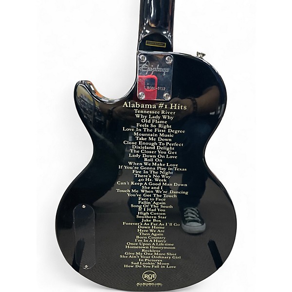 Used 2003 Epiphone LES PAUL ALABAMA Black Solid Body Electric Guitar
