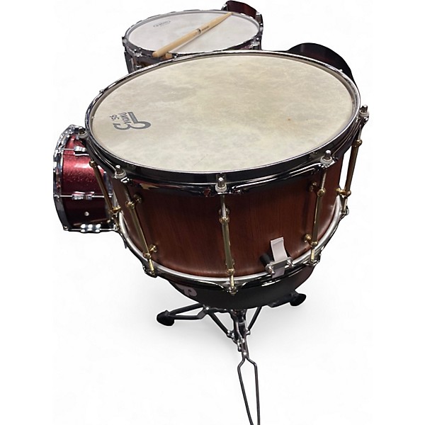 Used Risen Drums 14in SNARE BUBINGA Natural Drum