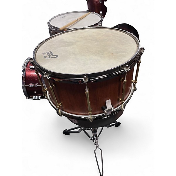 Used Risen Drums 14in SNARE BUBINGA Natural Drum