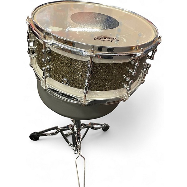 Used Infinity Drumworks 14in SNARE Gold Drum