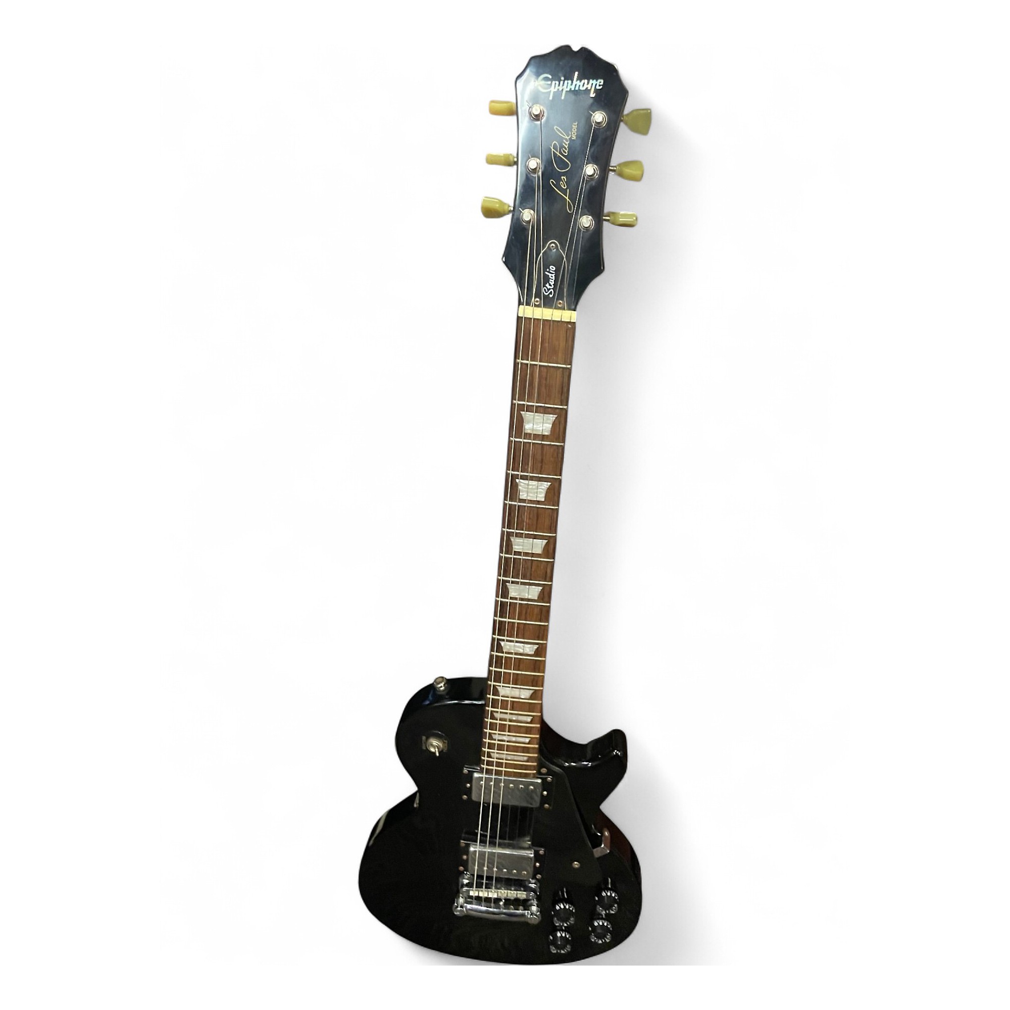 Used Epiphone Les Paul Studio LT Black Solid Body Electric