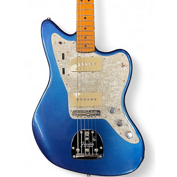 Used Fender American Ultra Jazzmaster Cobra Blue Solid Body