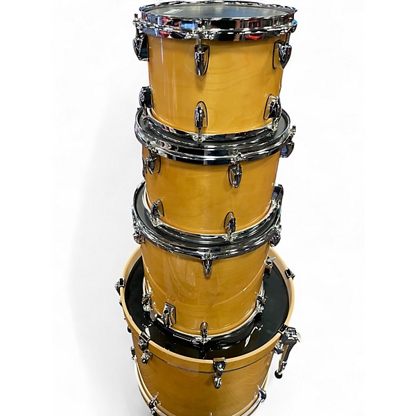 Used Yamaha 4 Piece Stage Custom Natural Drum Kit