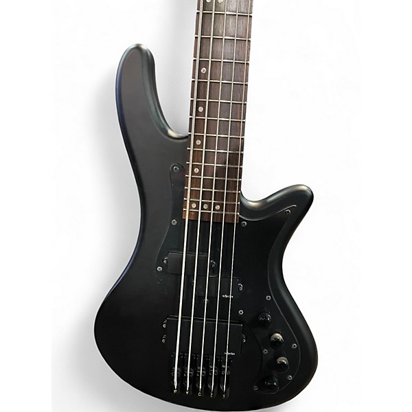 Used Schecter Guitar Research Stealth-5 Black Electric Bass Guitar