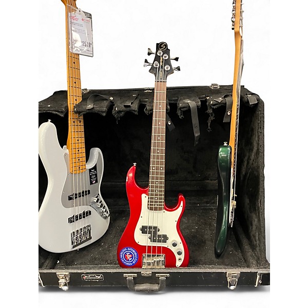 Used Greg Bennett Design by Samick MCR-1 Candy Apple Red Electric Bass Guitar