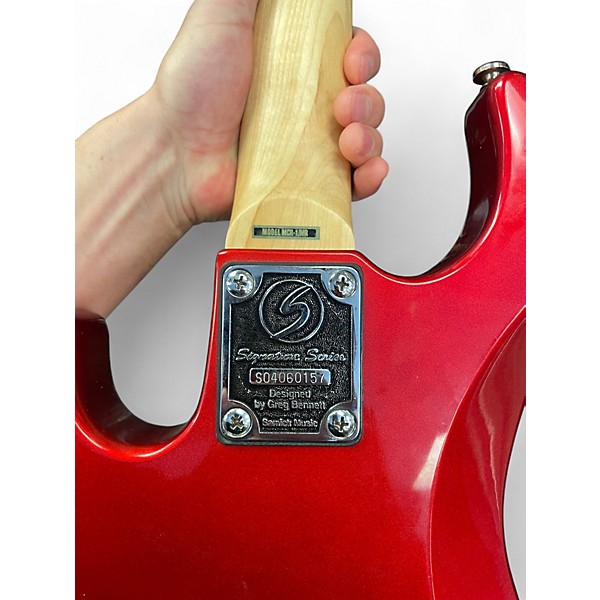 Used Greg Bennett Design by Samick MCR-1 Candy Apple Red Electric Bass Guitar
