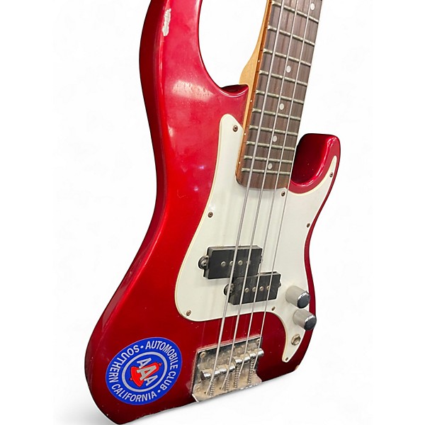 Used Greg Bennett Design by Samick MCR-1 Candy Apple Red Electric Bass Guitar